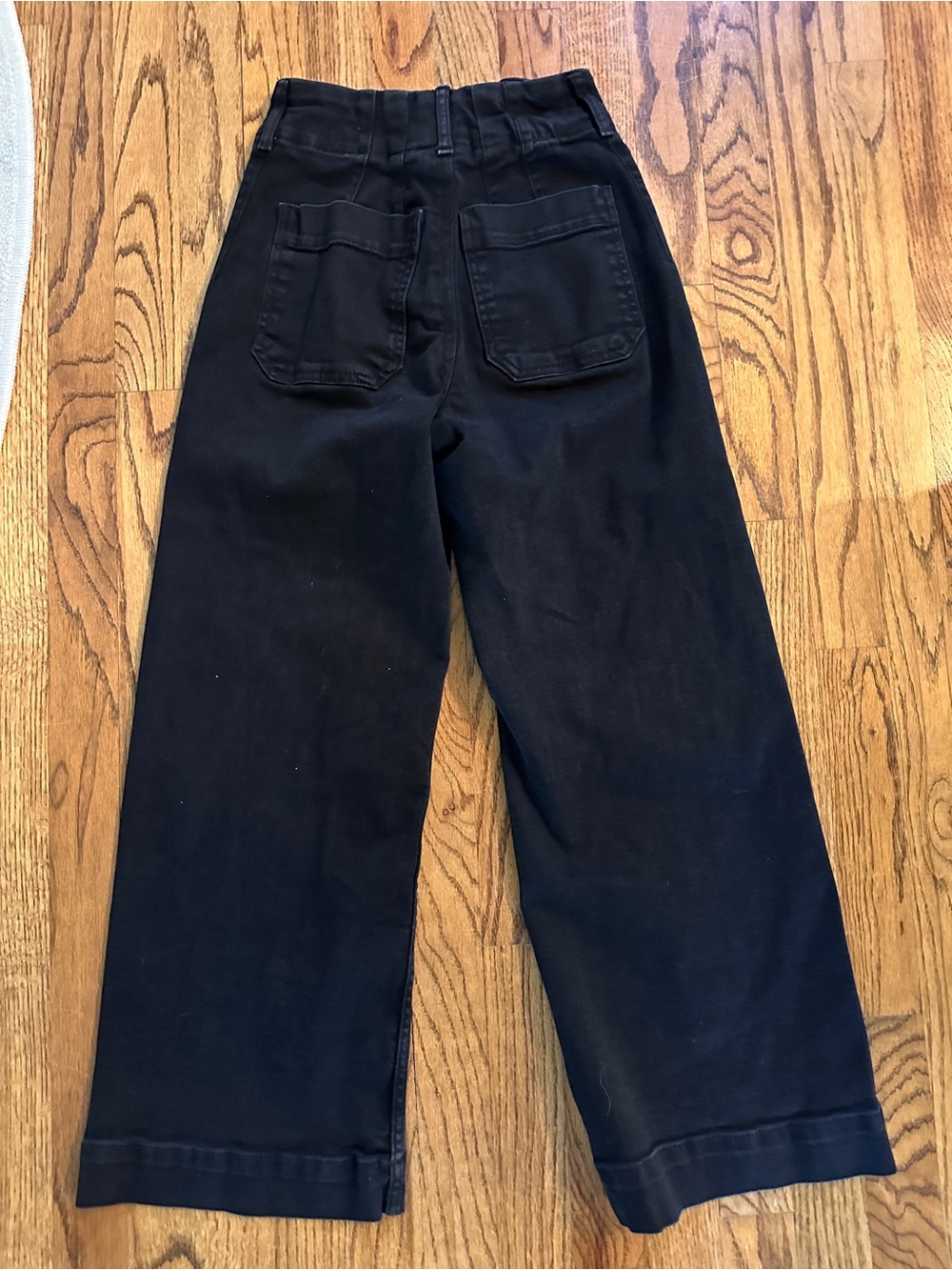 Anthropologie Maeve the Collette Black wide leg Denim Jeans 26 - Picture 3 of 3